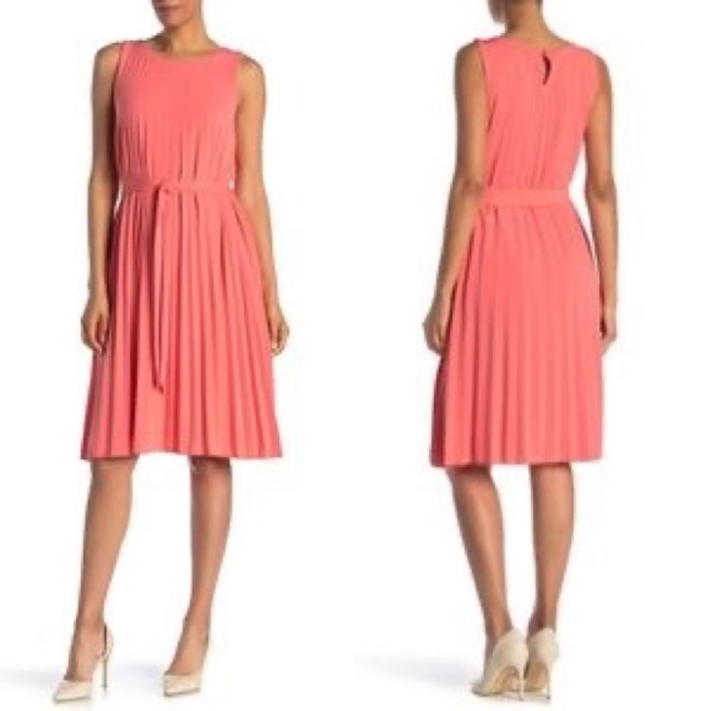 T Tahari Coral / Melón Dress